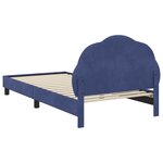 vidaXL Cadre de lit pour enfants avec tête de lit Bleu police