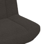 vidaXL Chaise Accent Gris Foncé Tissu avec Base en Métal Moyenne