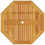 vidaXL Ensemble de salle à manger pour jardin 5 Pièces Marron