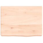 vidaXL Étagère murale 40x30x(2-6) cm bois de chêne massif non traité