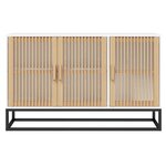 vidaXL Buffet blanc 105x30x65 cm bois d'ingénierie