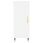 vidaXL Buffet haut Blanc 34 5x34x180 cm Bois d'ingénierie