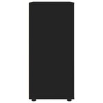 vidaXL Armoires de rangement 2 Pièces Noir 80 x 48 x 105 cm