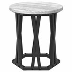 vidaXL Table d'appoint empilable 3 Pièces Gris Sonoma