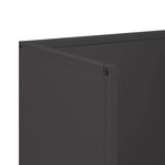 vidaXL Portant de bois chauffage noir 40x30x80 cm