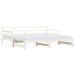 vidaXL Lit de jour et lit gigogne sans matelas 90x190 cm bois massif