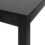 vidaXL Table de bar MDF noir 55x55x107 cm