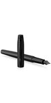 PARKER IM Monochrome Stylo plume  Noir Mat  Plume fine  encre bleue  Coffret cadeau