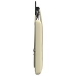 vidaXL Tête de lit suspendue Avec lumière LED Crème Simili cuir