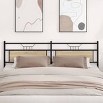 vidaXL Tête de lit chêne sonoma 200 cm bois d'ingénierie et acier