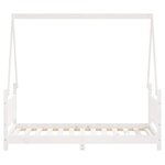vidaXL Cadre de lit pour enfant blanc 80x160 cm bois de pin massif