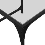 vidaXL Tables basses gigognes 2 Pièces dessus en verre transparent acier