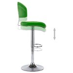 vidaXL Tabourets de bar lot de 2 vert similicuir