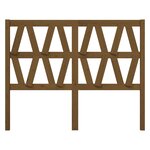 vidaXL Tête de lit Marron miel 126x4x100 cm Bois massif de pin