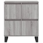 vidaXL Buffets 2 Pièces sonoma gris bois d'ingénierie