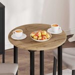 vidaXL Plateau de table chêne artisanal 60 x 60 x 1 5 cm