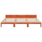 VidaXL Cadre de lit familial sans matelas marron ciré 270x200 cm