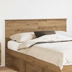 vidaXL Tête de lit Chêne artisanal 160 cm Bois d'ingénierie