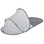 vidaXL Tente de plage gris escamotable imperméable