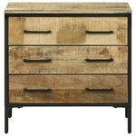 vidaXL buffet 70x35x70 cm en bois massif de mangue
