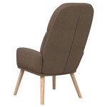 vidaXL Chaise de relaxation Taupe Tissu
