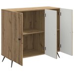 vidaXL Buffet Chêne artisanal 89 x 34 5 x 80 cm Bois d'ingénierie