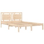 vidaXL Cadre de lit Bois massif 140x200 cm