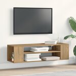 Meuble TV mural vidaXL en chêne artisanal 100x30x26 5 cm en bois d'ingénierie