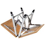 Bo-Camp Table de camping pliable Richmond 70x40 cm Bambou