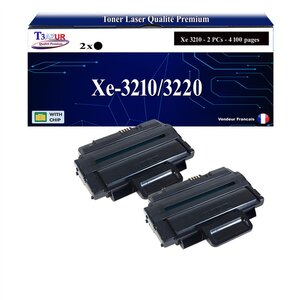 T3AZUR -2x Toners compatibles avec Xerox 106R01486/ 106R01485 pour Xerox WorkCentre 3210  3210VN  3220  3220VDN