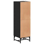 vidaXL Haut Armoire Chêne noir 35 x 37 x 117 cm Bois d'ingénierie