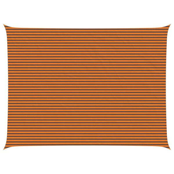 vidaXL Voile d'ombre Orange et marron 6 x 8 m 100   polyester Oxford