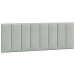 vidaXL Lit avec matelas Hanko gris clair 140x190 cm velours