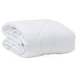 vidaXL Duvet d'été simple avec oreiller 2 Pièces Blanc Microfibre