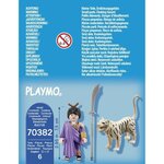 Playmobil - 70382 - combattante ninja et tigre