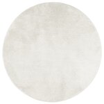 vidaXL Tapis OVIEDO à poils courts crème Ø 80 cm