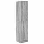 vidaXL Bureau avec rangement 2 Pièces Sonoma gris 78.5 x 37 x 154.5 cm