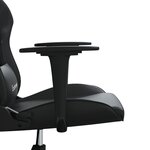 vidaXL Chaise de jeu Noir Similicuir