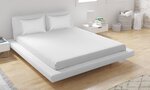 Ensemble drap housse 180 x 200 et Taie d'oreiller - Blanc