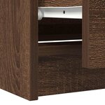 vidaXL Meuble TV chêne marron 100x35x54 cm bois d'ingénierie