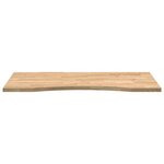 vidaXL Dessus de bureau non traité bois massif de chêne rectangulaire