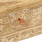 vidaXL Table console 80x35x74 cm Bois de manguier massif