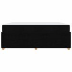 vidaXL Cadre de lit Autre Noir 180 x 200 cm tissu