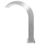 vidaXL Fontaine d'étang Acier inoxydable 45 x 30 x 65 cm Argenté