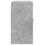 vidaXL Armoire murale gris béton 60x31x60 cm bois d'ingénierie