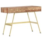 vidaXL Bureau avec tiroirs 100x55x75 cm bois solide
