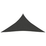 vidaXL Voile d'ombrage 160 g/m² Anthracite 4x5x5 m PEHD