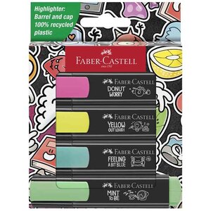 Surligneur TEXTLINER 46 GRAFFITI  étui de 4 FABER-CASTELL