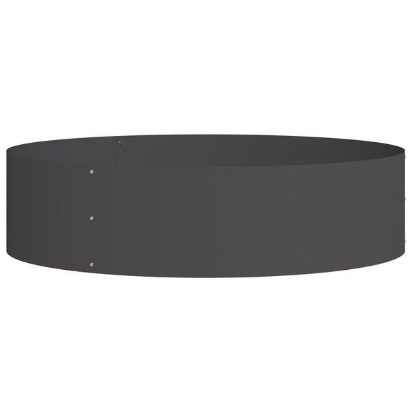 vidaXL Grand Pot en Métal Noir Métal Grand Durable Grand Pot en Métal