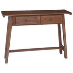 vidaXL Bureau Marron 110 x 30 x 79 cm Bois de Mahogany Massif